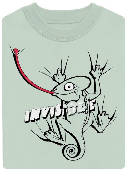 Invisible chameleon unisex crewneck Blush Mint