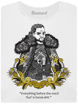 Jon Snow prémium női póló White