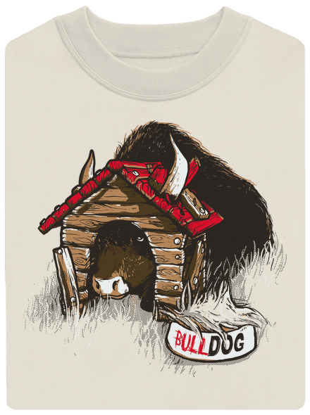 Bulldog unisex crewneck Off White