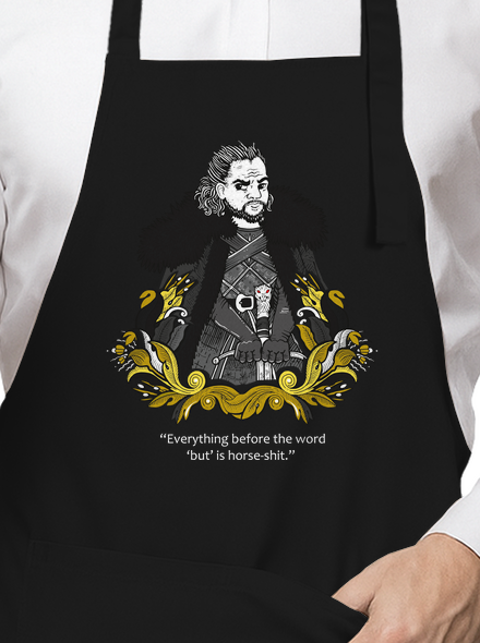 Jon Snow kötény Black