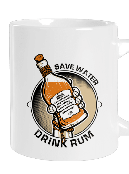 Save water nagy bögre White
