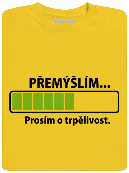 Gondolkodom férfi póló Gold