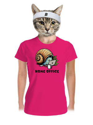 Sneka home office női sportpóló Neon Pink