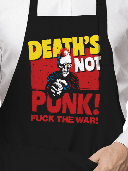 Death's not punk kötény Black