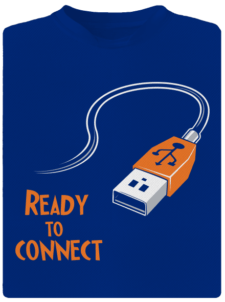USB csatlakozás férfi sportpóló Royal Blue Mal