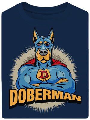 Doberman unisex túlméretezett póló Midnight Blue