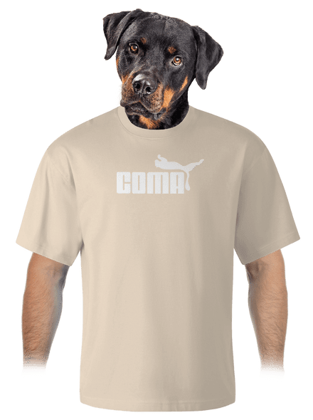 Coma unisex túlméretezett póló Almond