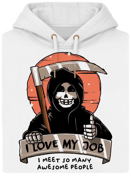 I love my job unisex prémium pulóver Snowwhite