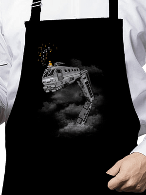 Snake Train kötény Black