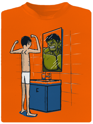 Hulk gyerek sport póló Neon Orange