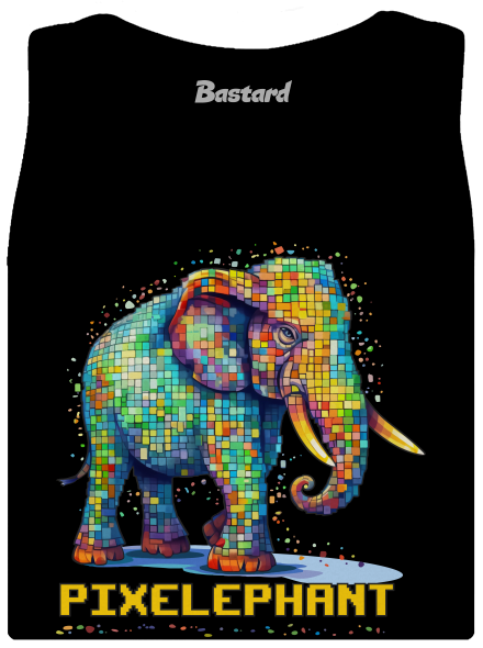 Pixelephant klasszikus női trikó Black
