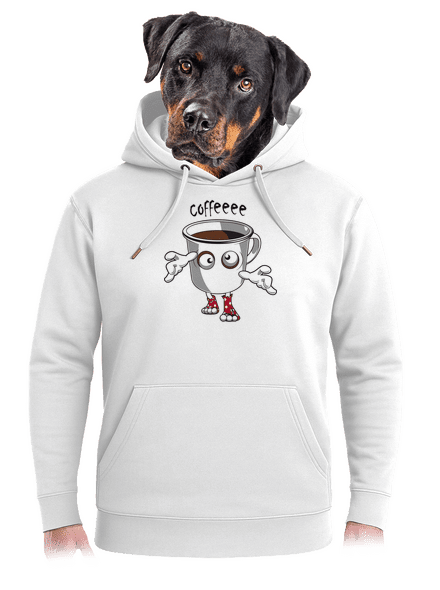 Zombie coffee unisex prémium pulóver Snowwhite