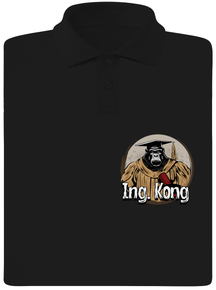 Ing. Kong férfi pólóingek Black