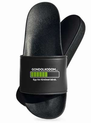 Gondolkodom papucs Black