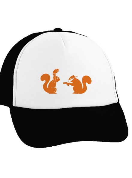Mókusok teherautós sapka Black cap