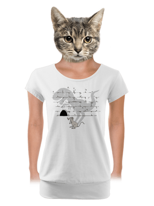 női póló elasztikus alsó szegéllyel