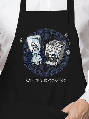 Winter is coming kötény Black