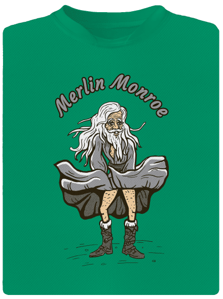 Merlin Monroe	 gyerek sport póló Kelly Green Mal