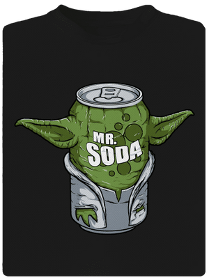 Mr. Szóda férfi sportpóló Black