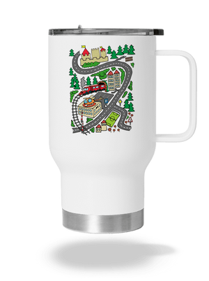 Úton termosz bögre White