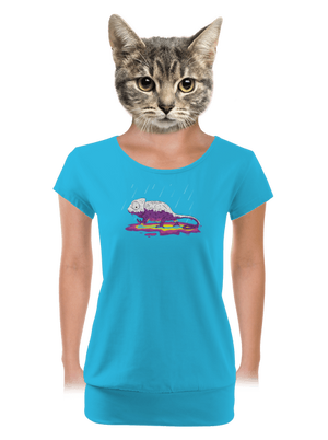 női póló elasztikus alsó szegéllyel