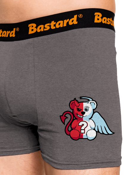 Angyal vagy ördög boxeralsó Gray Melange