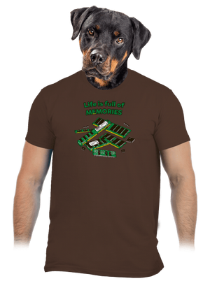 Memóriában tárolva férfi póló Brown