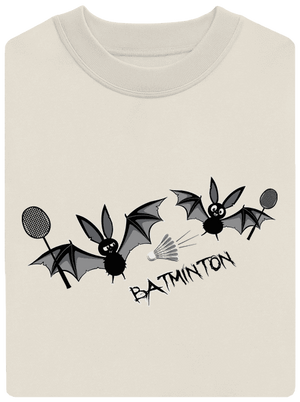Batminton unisex crewneck Off White