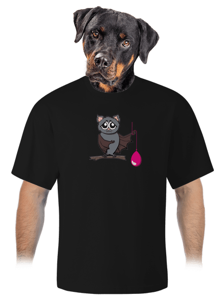 Denevér unisex túlméretezett póló Black
