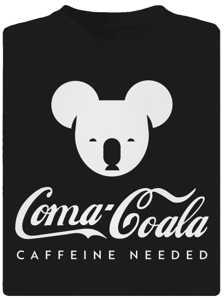 Coma Coala gyerek sport póló Black