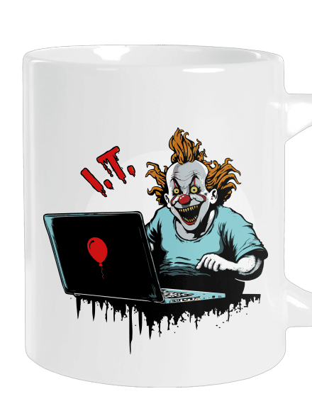 I.T. Clown nagy bögre White