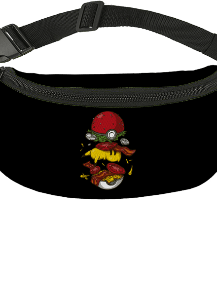 Pokémon burger övtáska Black