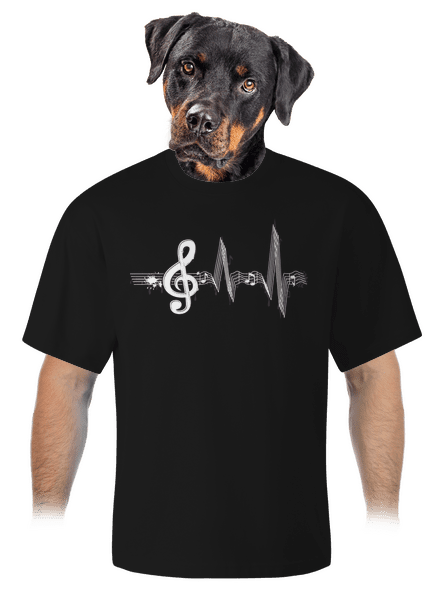 A zene az életem unisex túlméretezett póló Black