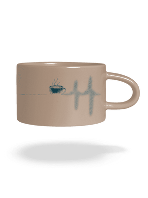 Coffee help macaron bögre Brown Macaron