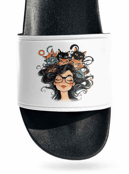 Macska hölgy papucs White