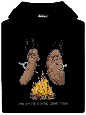 Dark side gyerek kenguruzsebes pulóver Black