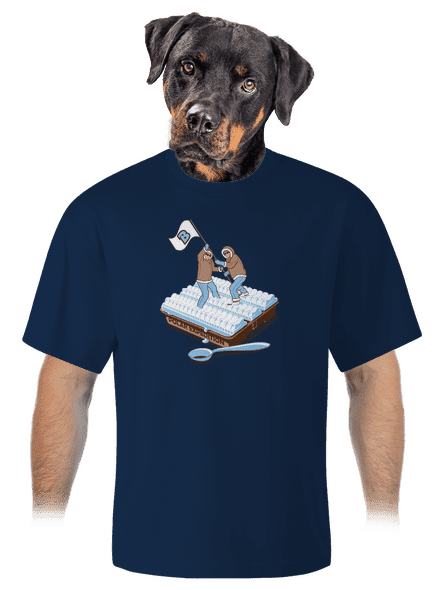 Sarki expedíció unisex túlméretezett póló Midnight Blue