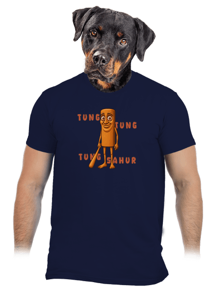 Tung Tung Tung Sahur – Italian Brainrot férfi póló Navy