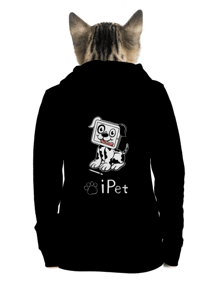 iPet cipzáras női pulóver Black