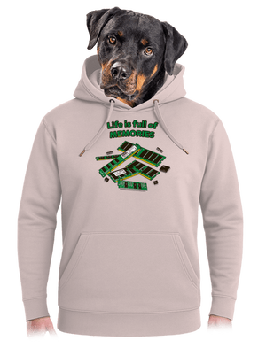 Memóriában tárolva unisex prémium pulóver Rose Chalk