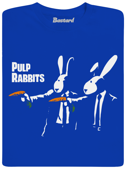 Pulp Rabbits férfi hosszú ujjú póló Royal Blue