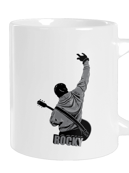 Rocky nagy bögre White