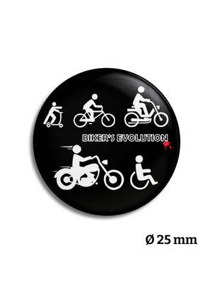 Bikers evolution kitűző