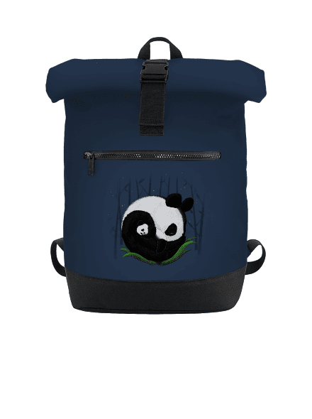 Két alvó panda hátizsák French Navy