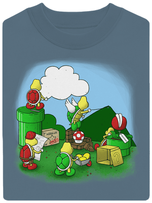 Hogyan építsünk fel egy új szintet unisex crewneck Nordic Blue