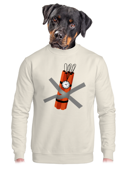 Dinamit unisex crewneck Off White
