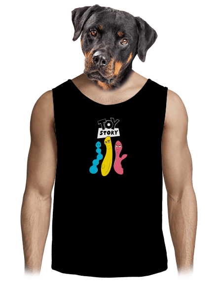 Játékháború férfi trikó Black