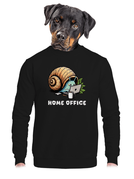 Sneka home office unisex crewneck Black