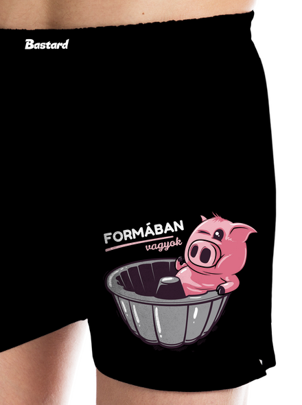 Formában férfi alsó nadrág Black