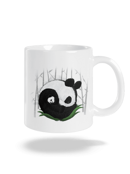 Két alvó panda hagyományos bögre White